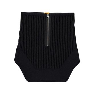 Parajumpers Geribbelde Nekwarmer met Ritssluiting - unisex - Accessoires - Blauw - Maat: S/M Wol