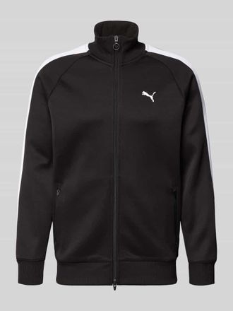 Puma Sweatjacke mit Label-Print in Black, Gr&ouml;&szlig;e XXL