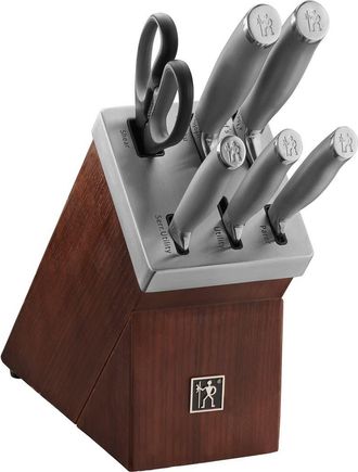 J.A. Henckels International Modernist 7-Piece Stainless Steel Block Set at Nordstrom Rack
