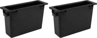 OEM 2x Caja De Almacenamiento Para Salpicadero De Radio Est&eacute;reo De Coche, Kit De Bolsillo 1din Para