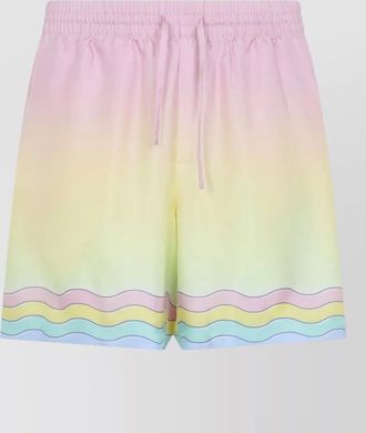 Casablanca silk printed deck shorts