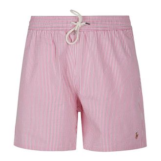 Polo Ralph Lauren Beachwear, male, Pink, Size: XL Traveler Mid Trunk