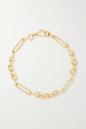 Foundrae Small Mixed Clip 18-karat Gold Bracelet - Oro