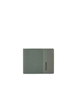 Piquadro Mens Wallet Green Recycled Polyester Bags