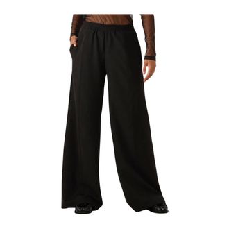 Access Fashion Access Fashion - D54-5043-387 Wijde Broek - Dames - Broeken - Zwart - Maat: S Poliester