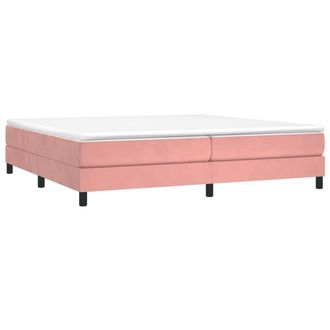 vidaXL Estructura Cama Sin Colch&oacute;n Terciopelo Rosa 200x200 Cm Vidaxl