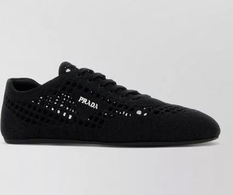 Prada crochet sneakers mesh detailing design