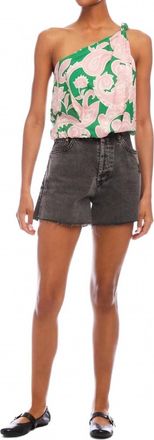 Fifteen Twenty Womens Vanita One-Shoulder Top In Paisley