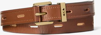 Michael Kors Cutout Leather Blend Belt