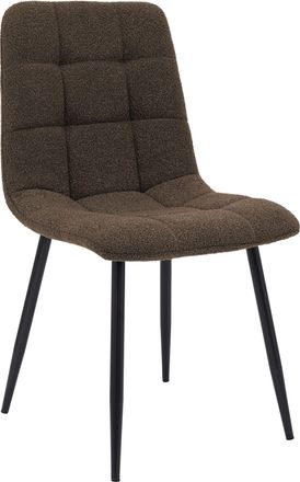 Clp Silla De Comedor Antibes Tejido De Peluche Marr&oacute;n