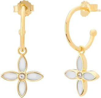 Murkani Desert Flower Small Hoop Earring in Yellow Gold at Nordstrom