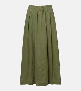 Velvet Linda linen maxi skirt