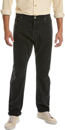 Brunello Cucinelli Black Relaxed Fit Trousers, Brand Size 54 (US Size 38)