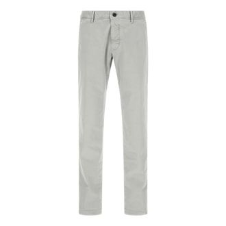 Incotex 18S100 Stretch Cotton Trousers - male - Incotex - Chinos - Gray - W36 - Trousers