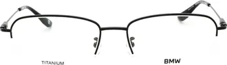 BMW BW5068H Rectangular Titanium Eyeglasses - Grey