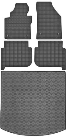 OEM Juego De Alfombrillas De Goma Para Coche Y Maletero Para Vw Touran I Minivan (2003-2015)