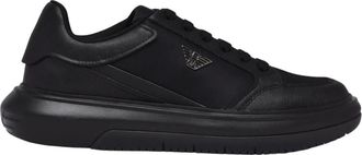 Emporio Armani Sneakers - Heren - Sneakers - Zwart - 45 EU - Polyester - Schoenen