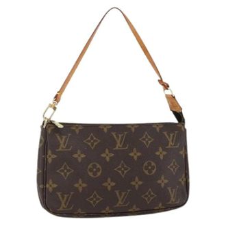 Louis Vuitton Pre-owned Shoulder Bags, female, Brown, Size: ONE SIZE Pre-owned Canvas Shoulder Bag