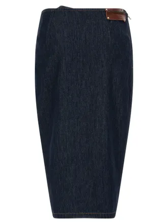 Dries Van Noten Sinas Skirt - Navy