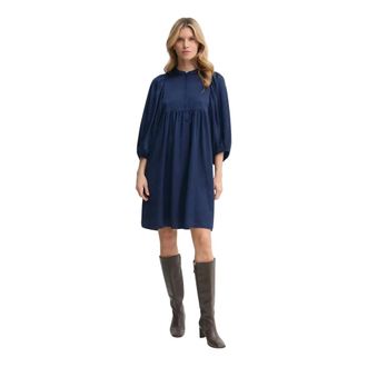 Bruuns Bazaar Sarina Jurk - Dames - Jurken - Blauw - Maat: XS