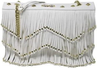 Gio Cellini Logo Handtas - Dames - Schoudertassen - Wit - ONE Size - Leer - Tassen