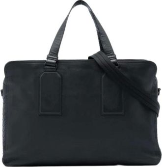 Bottega Veneta Pre-owned Business Bag - Heren - Pre-owned - Zwart - Maat: ONE Size Leer