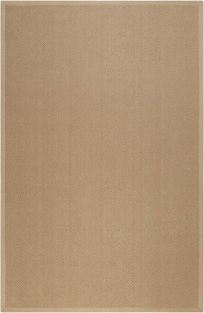 Wecon Home Alfombra de yute, antideslizante con dibujo de rombos, natural 80x150