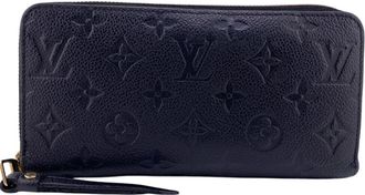 Louis Vuitton Monogram Black Galle Monogram Monogram Empreinte Long Wallet (Bi-Fold) (Pre-Owned)