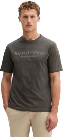 Marc O'Polo T-Shirt MARC OPOLO, Herren, Gr. L (52), grau (twentyfour grau), Jersey, Obermaterial: 100% Baumwolle, Basic, Rundhals, Shirts T-Shirt, klassisches Log