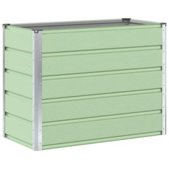 vidaXL Jardinera Verde Pastel 100 X 50 X 77 Cm Acero Galvanizado Vidaxl