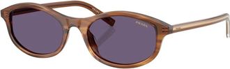 Prada D17S Zonnebril - Dames - Accessoires - Bruin - Maat: 52 MM
