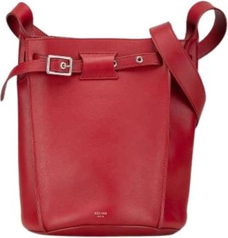 Celine Pre-owned Bucket Bags, female, Red, Size: ONE SIZE Pre-owned The Big Bucket Bag