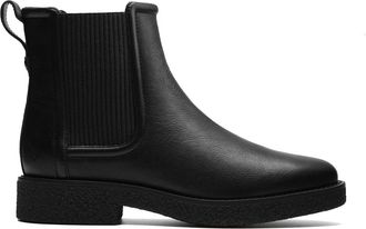 Clarks Womens Chelsea Boots Nella Top in Black Smooth Leather, black, 3.5 UK