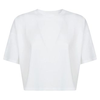 Dondup T-Shirts, female, White, Size: XS T-Shirt Over Boxy