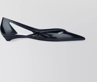 Prada cut-out pointed toe ballerina shoes