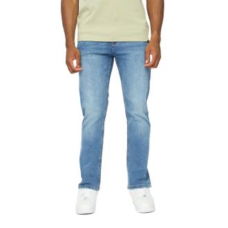 Duck and Cover Rechte Jeans Heren Janstar (Stone Wash)