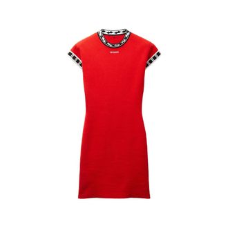 Versace Cotton Knit Mini Dress