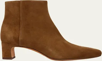 Vince Silvana Suede Zip Booties