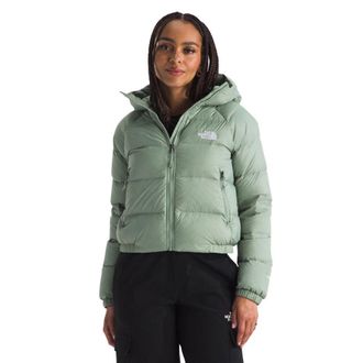The North Face Hydrenalite Down Jacket Womens Green Hooded Insulated GBO3170