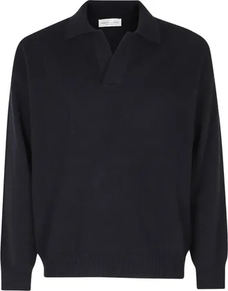 Roberto Collina Uomo, Maglie, Blu, L, new