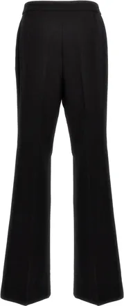 Moschino Wool Blend Crepe Trousers - Black