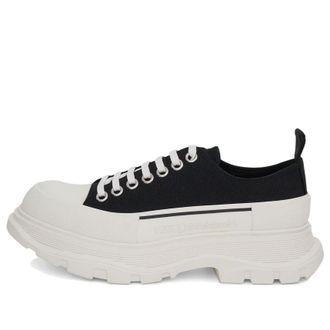 Alexander McQueen Tread Slick Lace Up Black White 604257W4MV21070