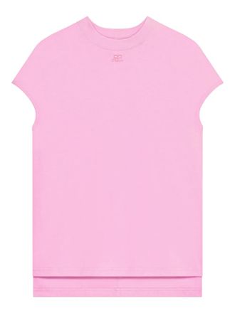 Courr&egrave;ges T-shirt con logo - Rosa