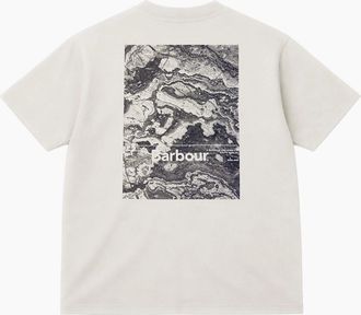 Barbour Mens Barbour Wildfell Graphic T-Shirt - White - Size: 36