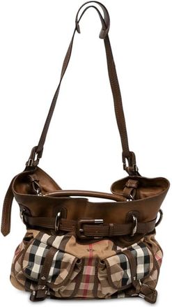 Burberry Pre-owned Burberry House Check Canvas and Calfskin Bromley Satchel Ladies EL2L8J89T4G14HNC