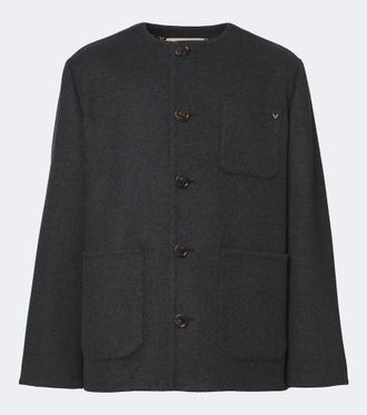 Valentino Garavani Chaqueta de lana con VGold