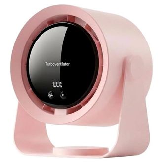 OEM Ventilador Usb - Pantalla Led - 180 X 119 X 205 Mm - Regulaci&oacute;n Continua Velocidad - Bater&iacute;a 5400 Mah - Inclinaci&oacute;n 90&deg; - Para Oficina Dormitorio Estu