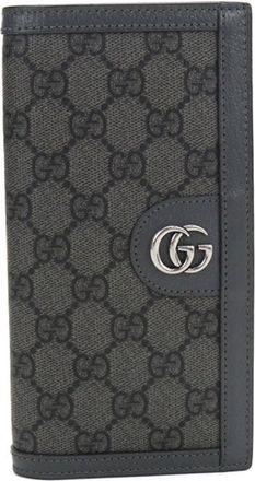 Gucci Gray Gg Supreme Long Wallet (Bi-Fold) (Pre-Owned)