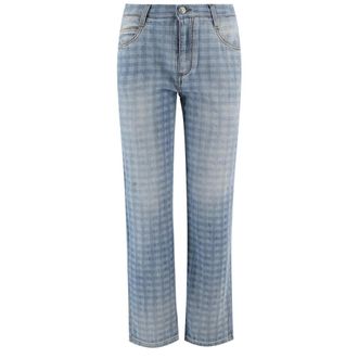 Ermanno Scervino Straight Jeans, female, Blue, Size: 2XS Straight-leg Jeans