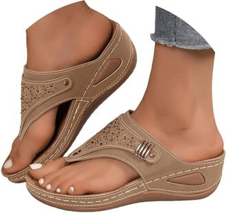 Generic Orthopedic Sandals For Women Arch Support Dressy Womens Flip Flops with Comfort Arch Support Fashion Summer Beach Travel Orthotic Walking Thong Sandal